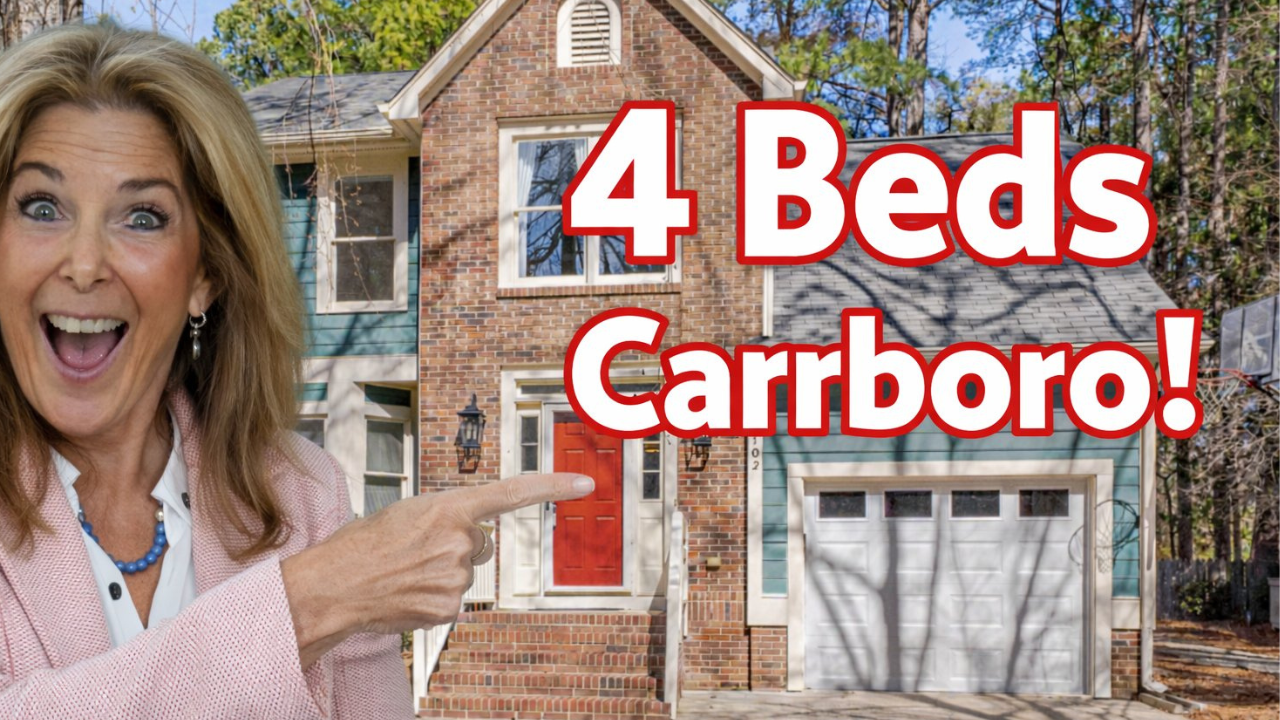 Light-Filled 4 Bedroom Home in Carrboro | Fenced Yard | In The School Walk-Zone - Near MLK Park & Pump Track | 2102 Pathway, Carrboro NC